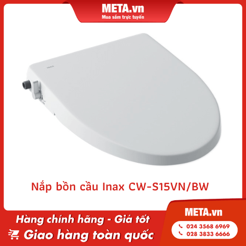 Nắp bồn cầu vệ sinh thông minh Inax CW-S15VN/BW (1 vòi lạnh)