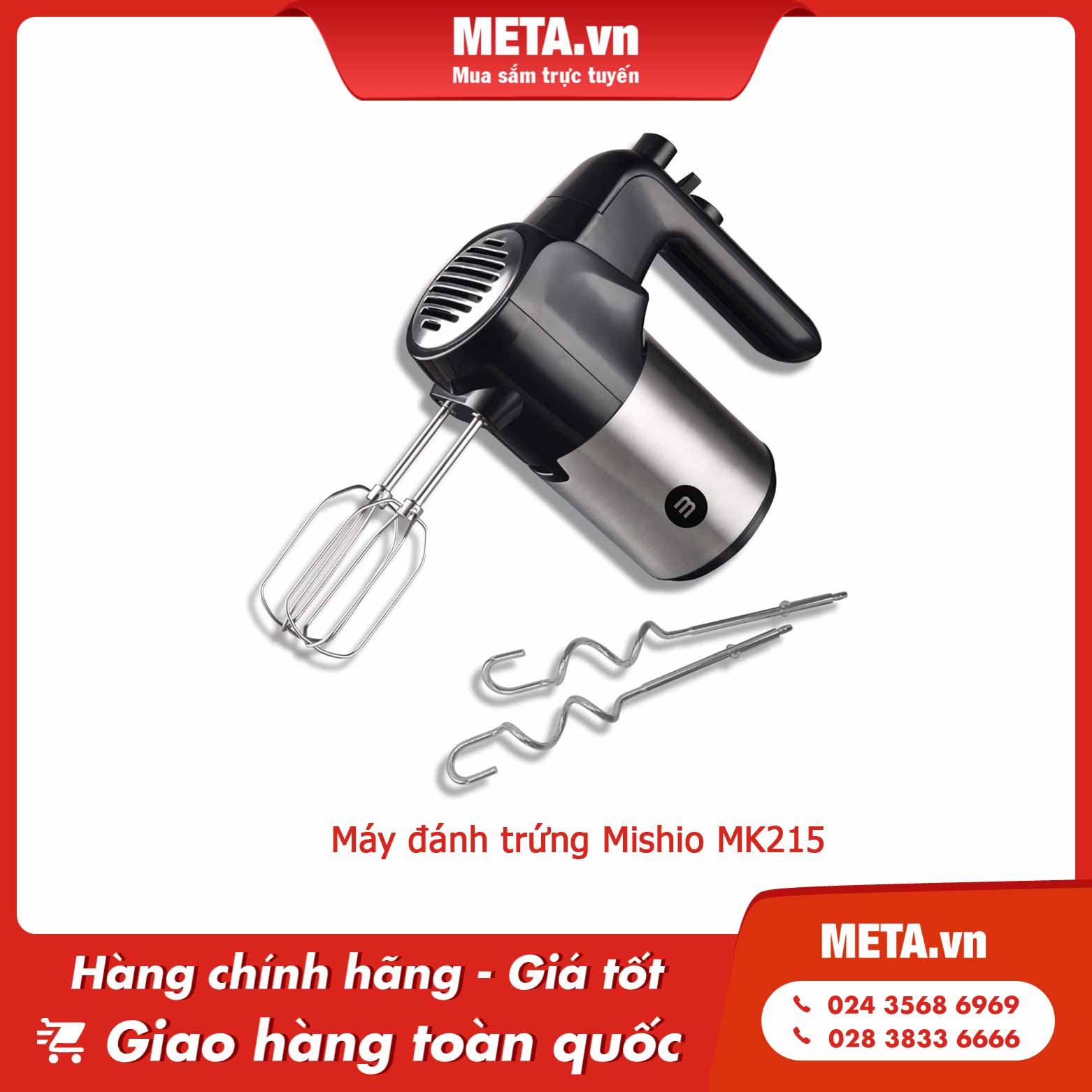 Máy đánh trứng Mishio MK215