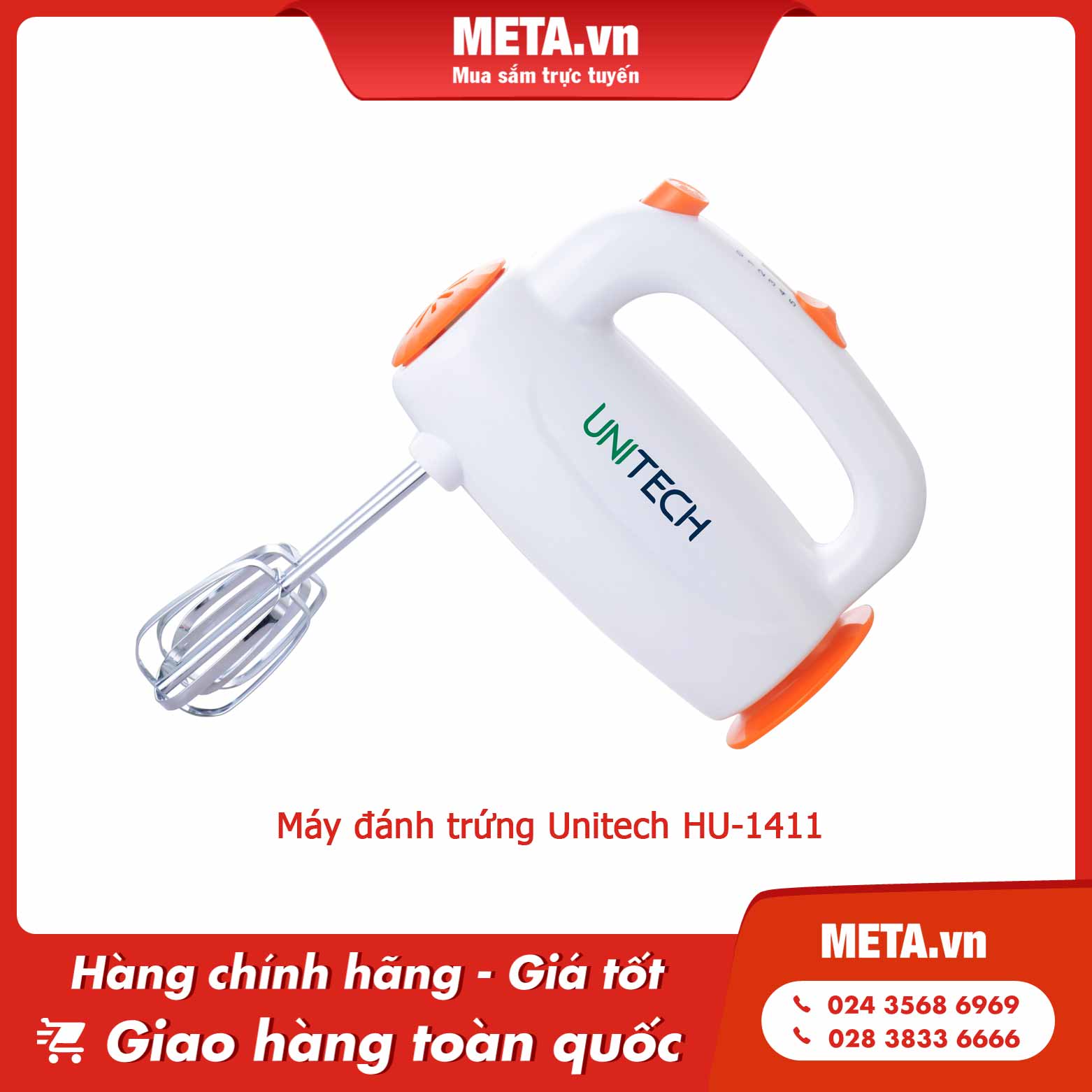Máy đánh trứng Unitech HU-1411