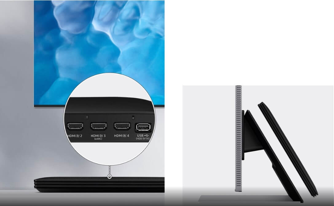 Hộp kết nối giúp tinh giản dây cáp lộn xộn trên tivi Samsung Neo QLED 8K