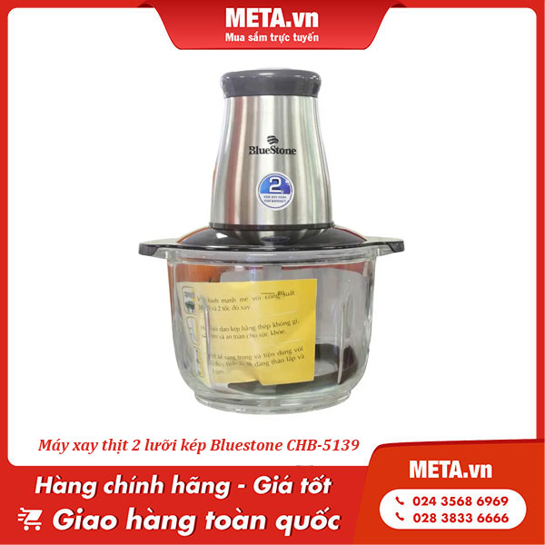 Máy xay thịt 2 lưỡi kép Bluestone CHB-5139