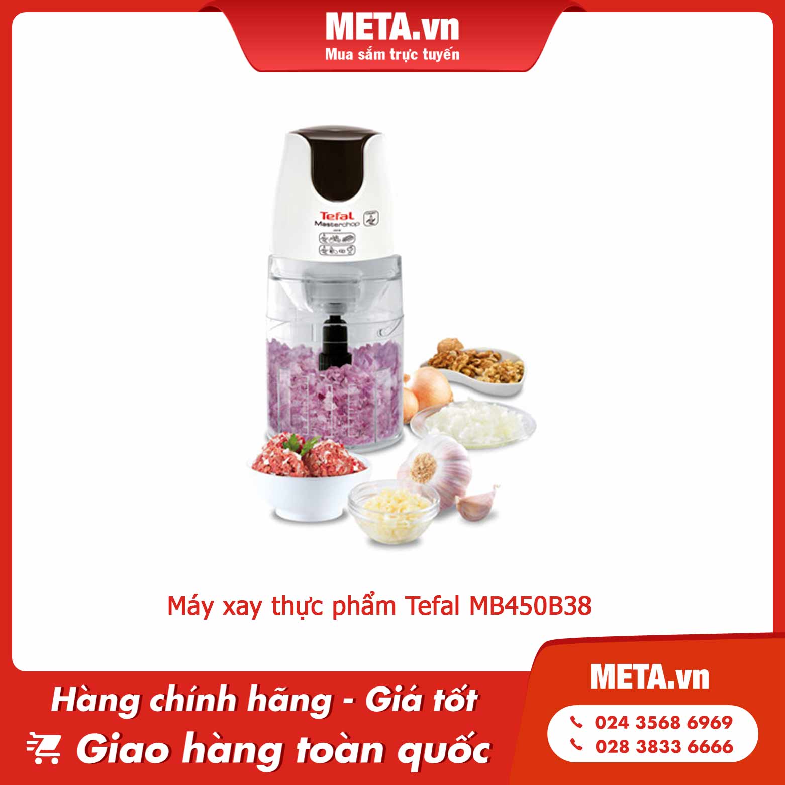 Máy xay thực phẩm Tefal MB450B38