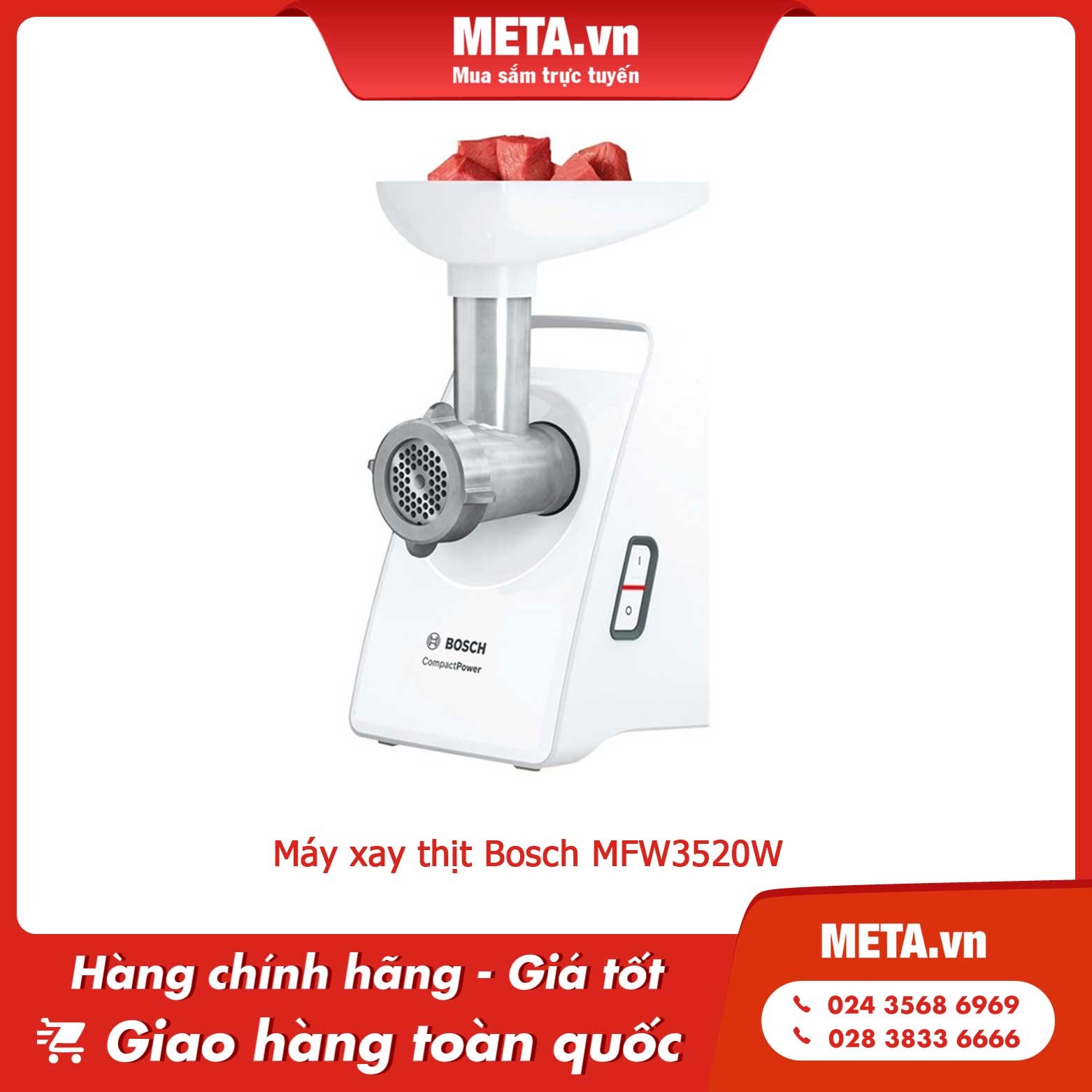 Máy xay thịt Bosch MFW3520W