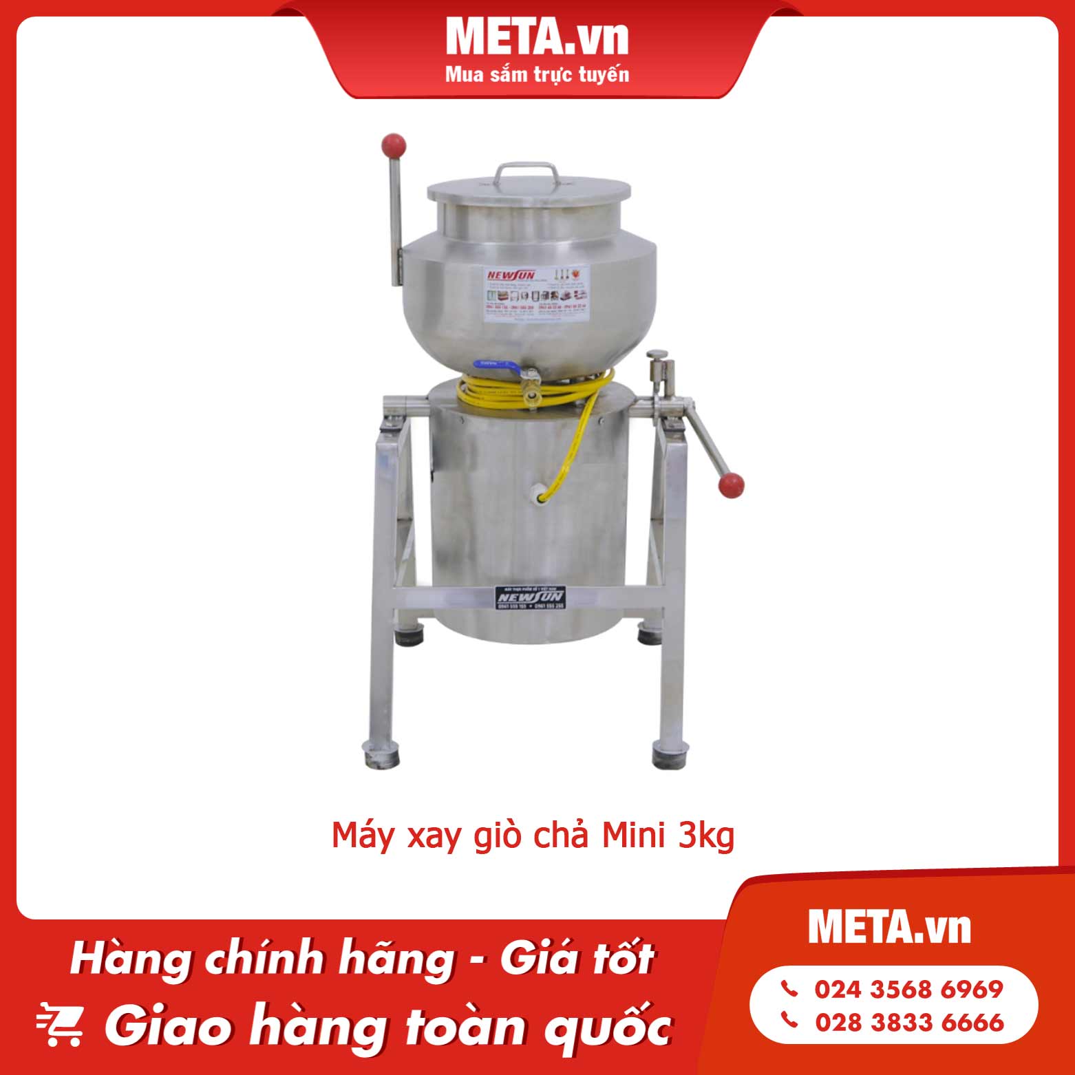 Máy xay giò chả Mini 3kg