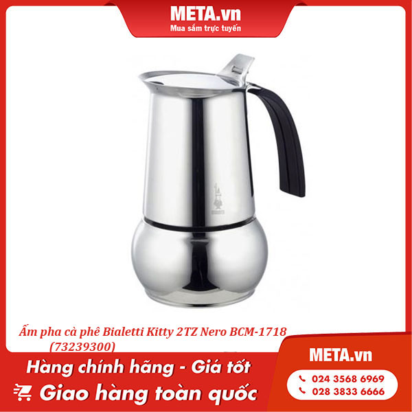 Ấm pha cà phê Bialetti Kitty 2TZ Nero BCM-1718 (73239300)