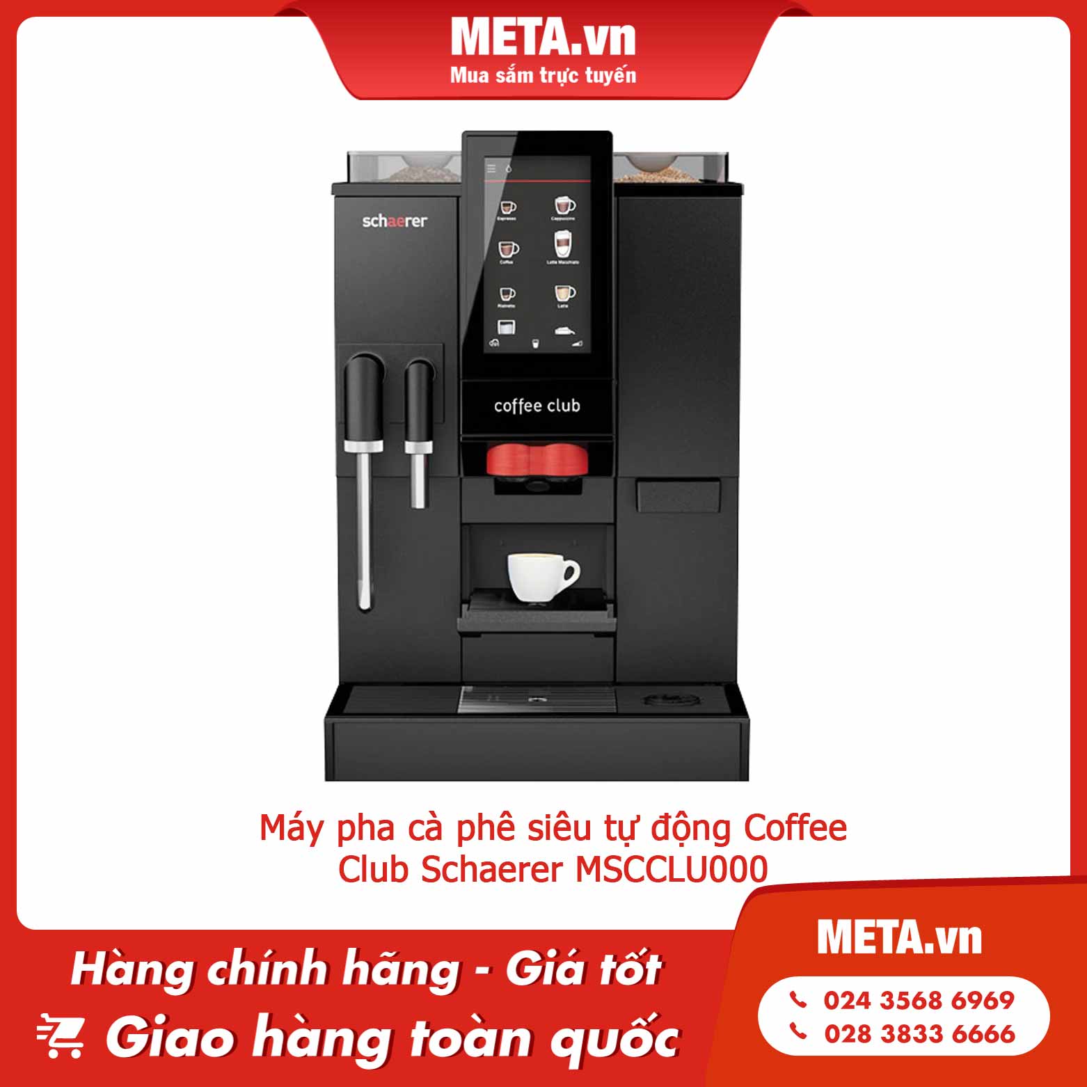 Máy pha cà phê siêu tự động Coffee Club Schaerer MSCCLU000