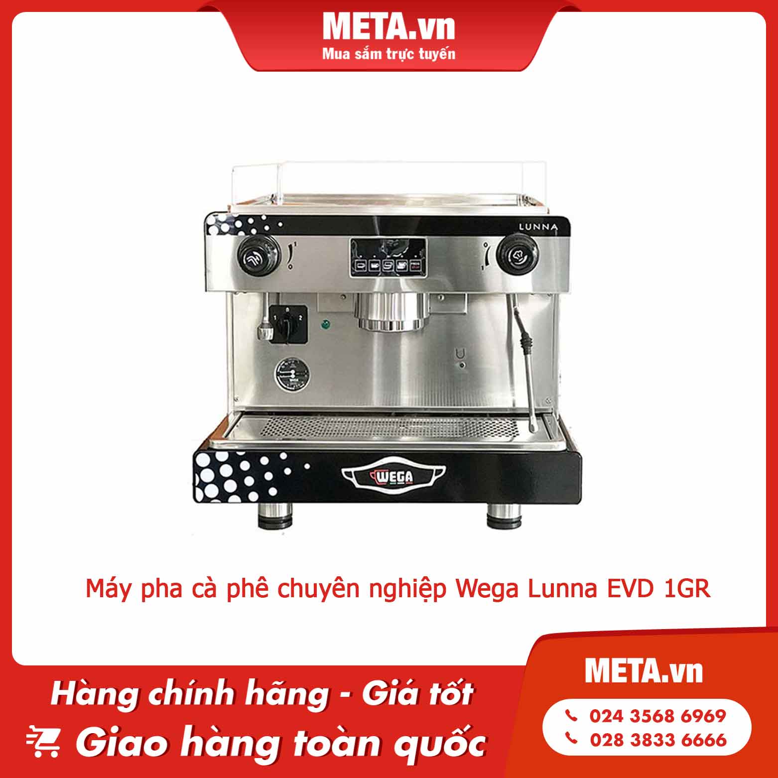Máy pha cà phê chuyên nghiệp Wega Lunna EVD 1GR