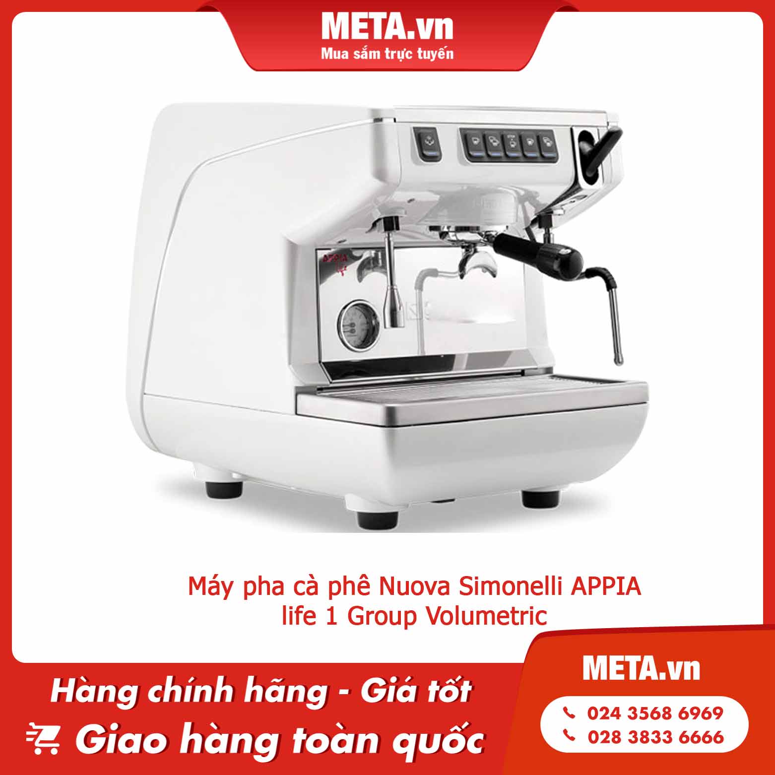 Máy pha cà phê Nuova Simonelli APPIA life 1 Group Volumetric