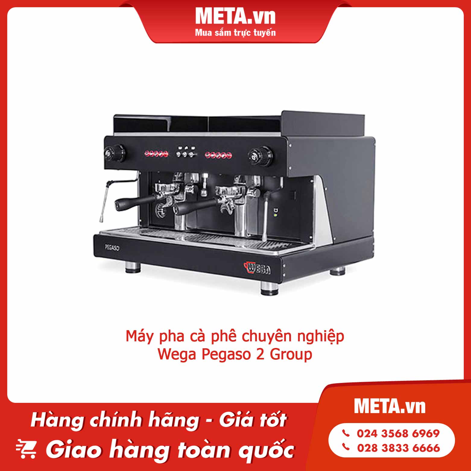 Máy pha cà phê chuyên nghiệp Wega Pegaso 2 Group