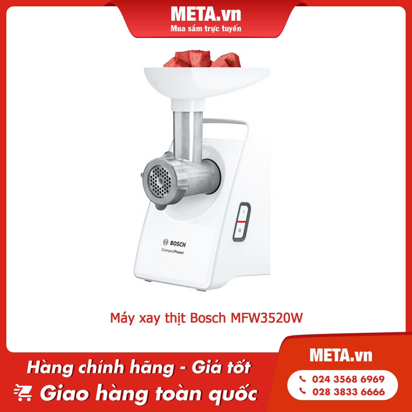 Máy xay thịt Bosch MFW3520W