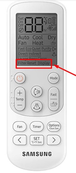 Chọn Filter Reset Display