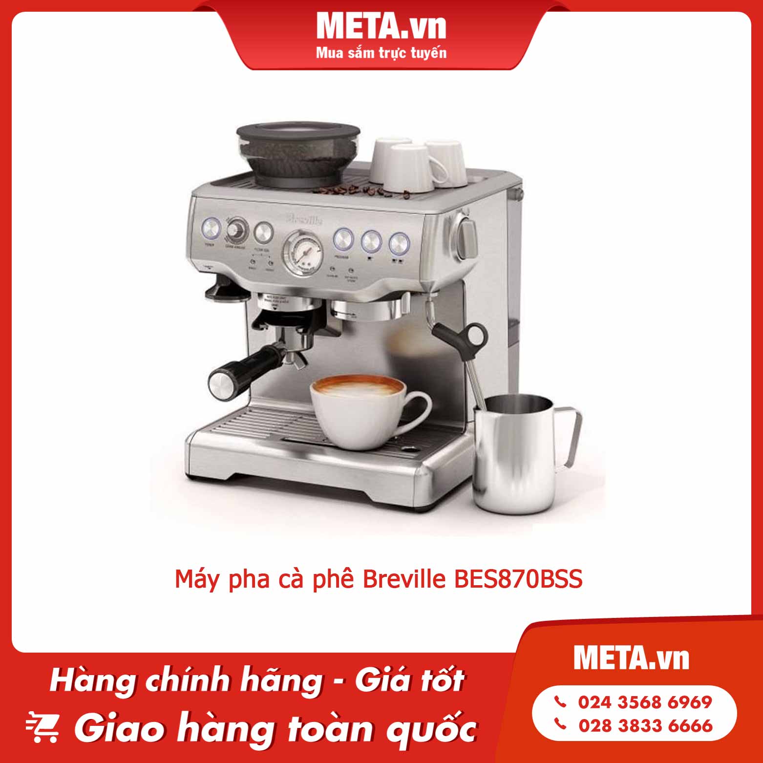 Máy pha cà phê Breville BES870BSS