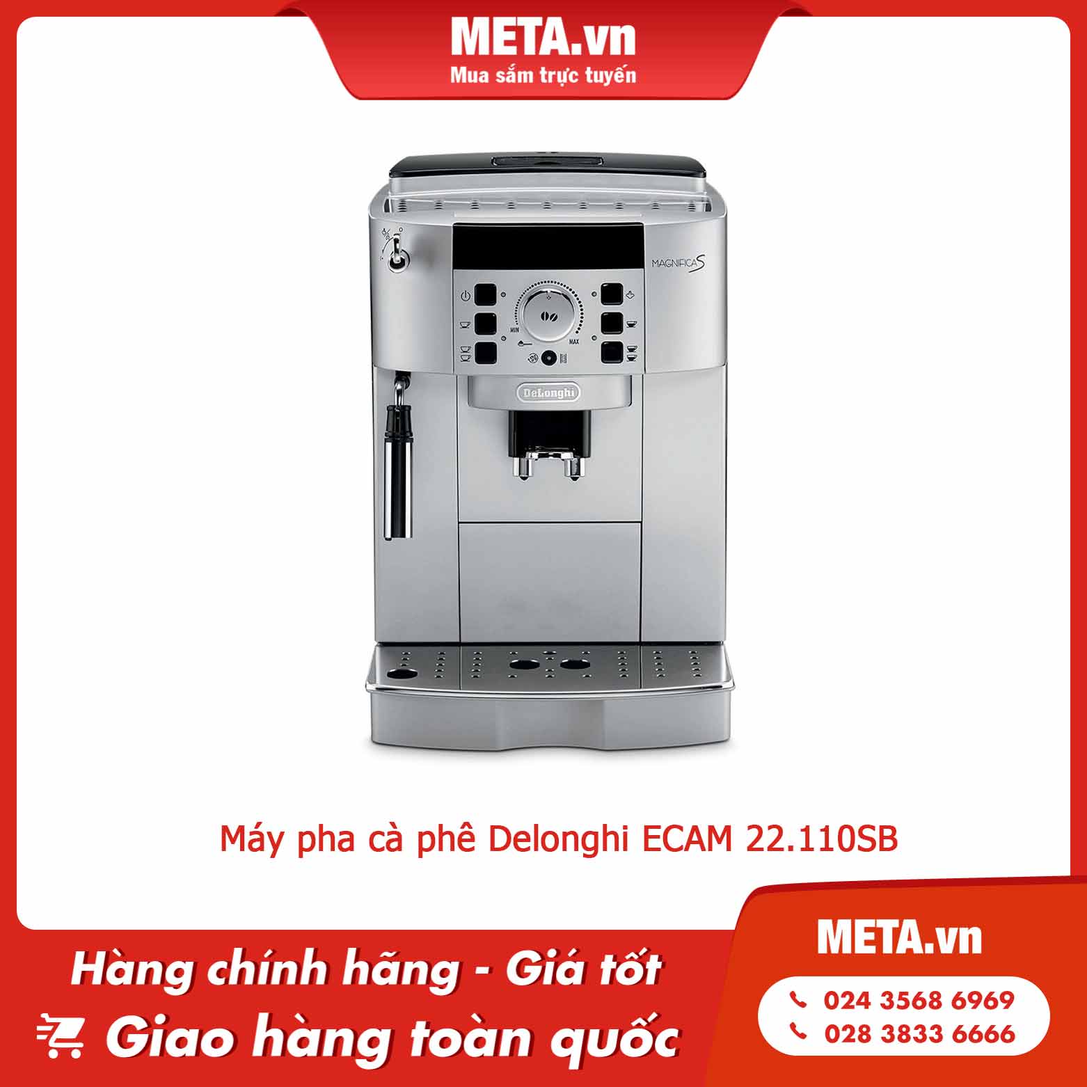 Máy pha cà phê Delonghi ECAM 22.110SB
