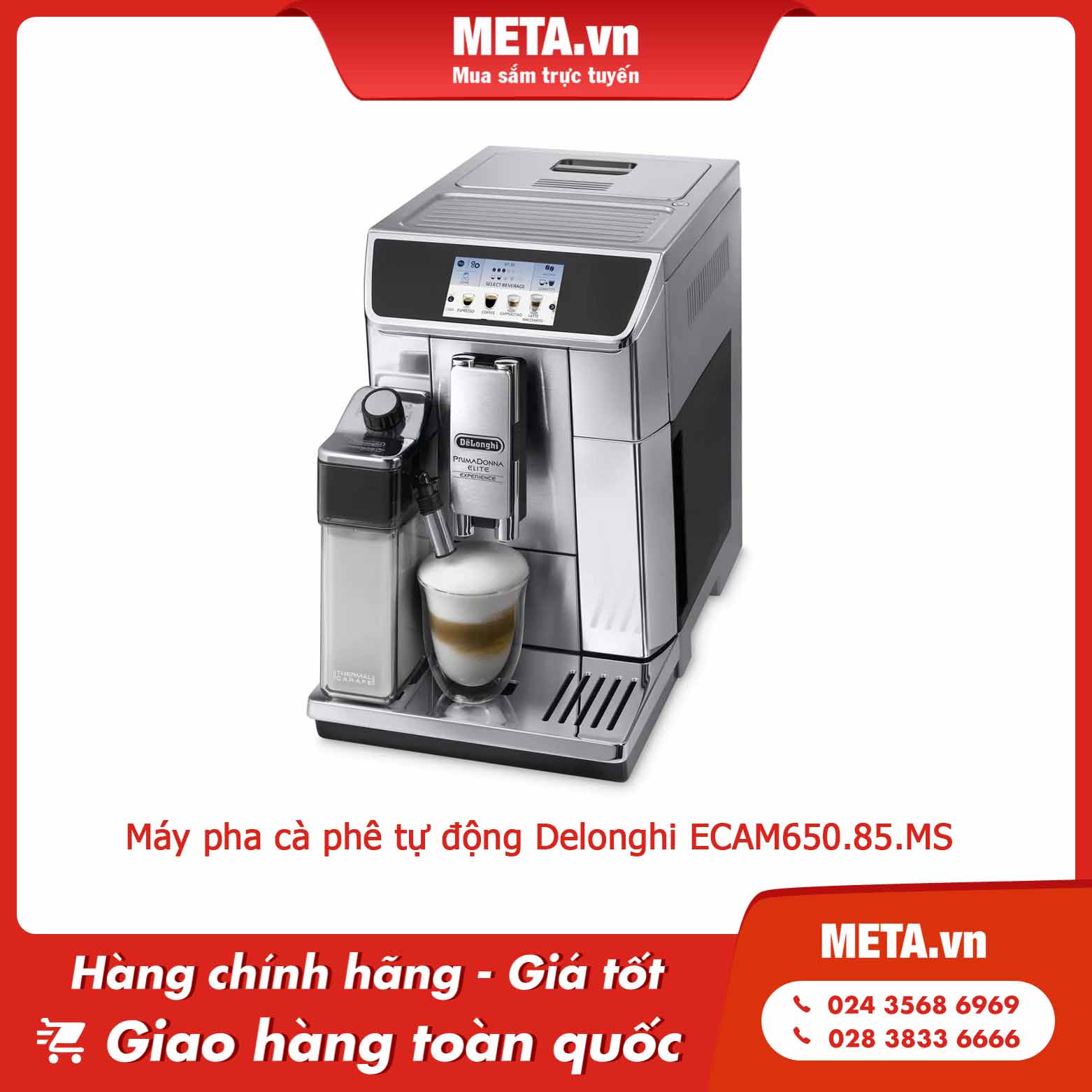 Máy pha cà phê tự động Delonghi ECAM650.85.MS