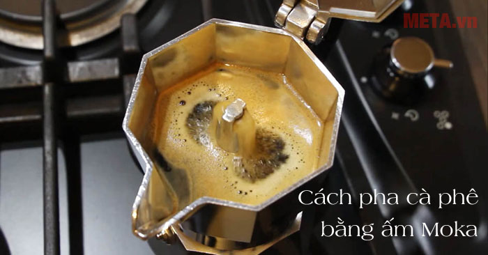 Cách pha cafe bằng ấm Moka