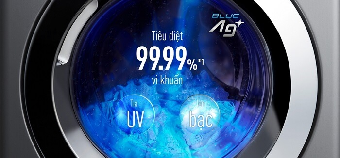 Công nghệ Blue Ag+ trên máy giặt Panasonic