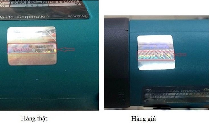 Tem chống hàng giả Makita