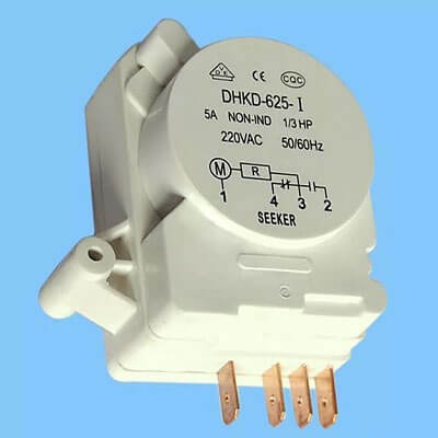 Quạt ngăn đá tủ lạnh kêu to do timer xả bị hỏng