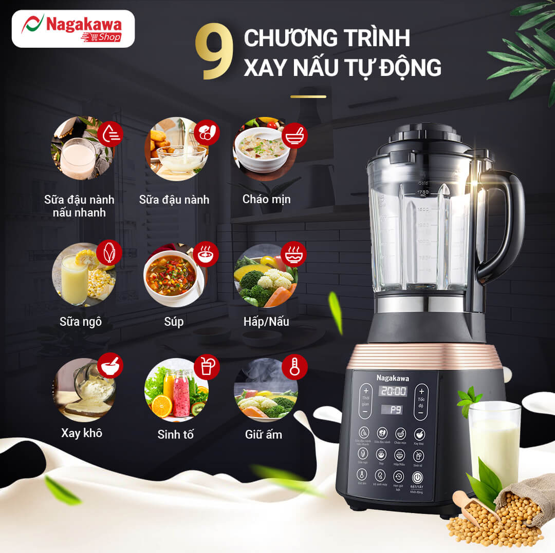 Hướng dẫn sử dụng máy làm sữa hạt NAG0815