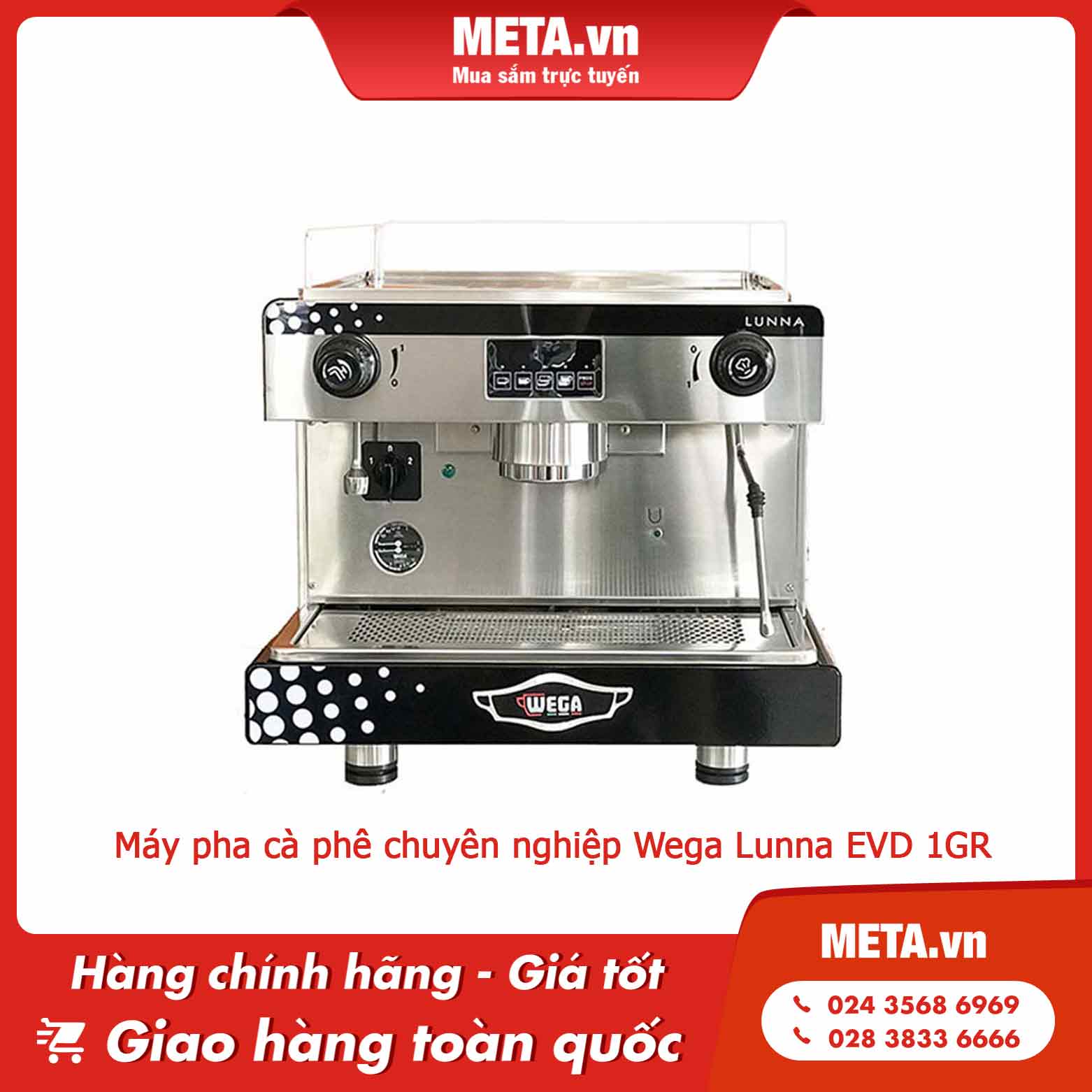 Máy pha cà phê chuyên nghiệp Wega Lunna EVD 1GR