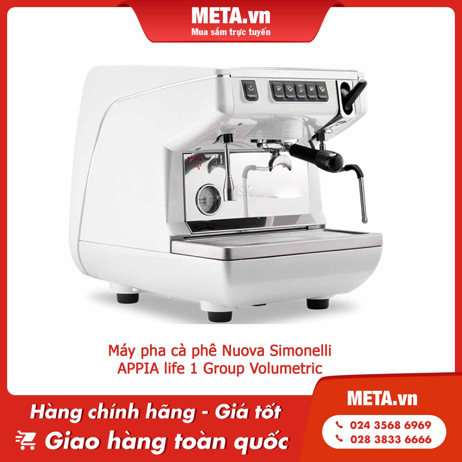 Máy pha cà phê Nuova Simonelli APPIA life 1 Group Volumetric