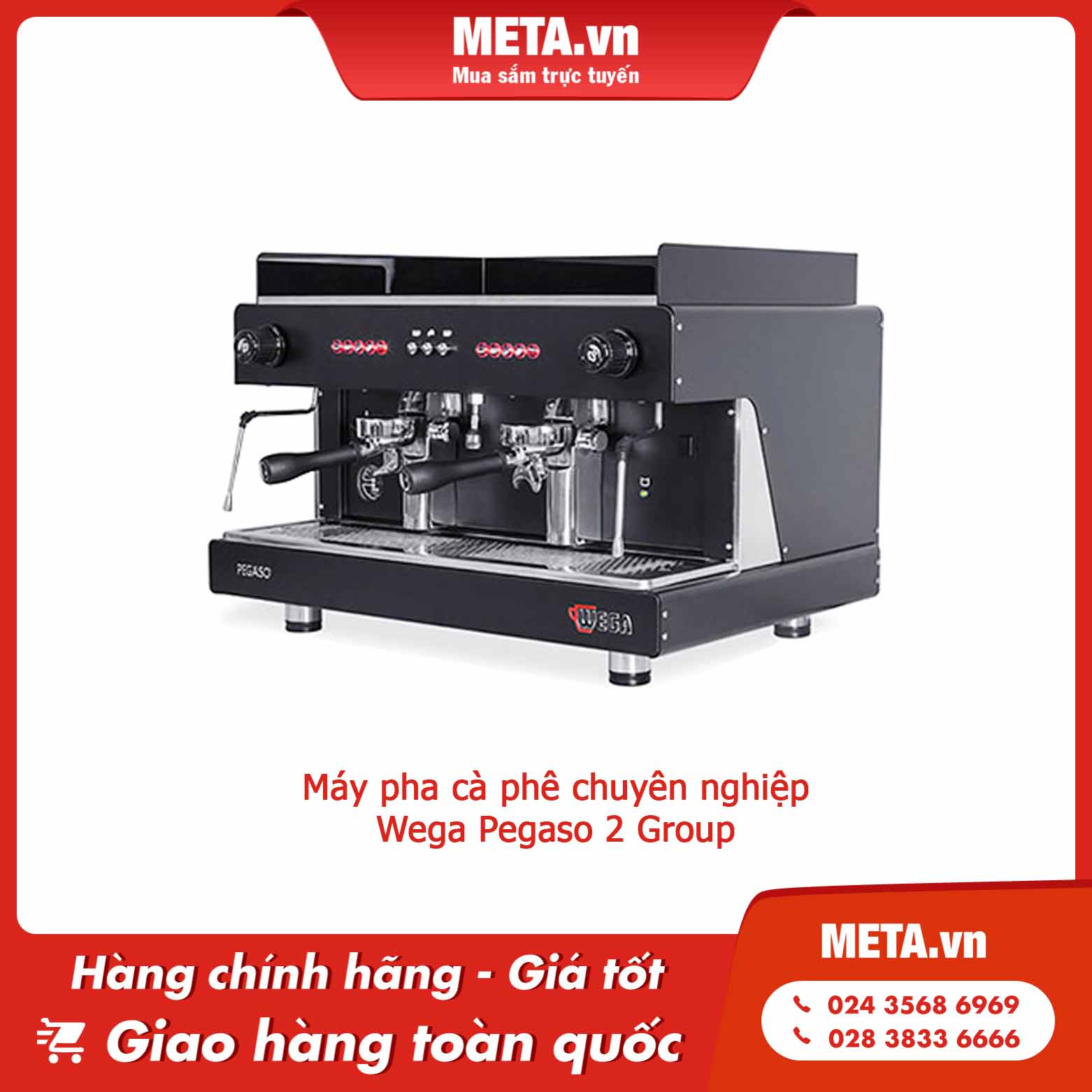 Máy pha cà phê chuyên nghiệp Wega Pegaso 2 Group
