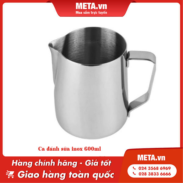 ca đánh sữa inox 600ml.