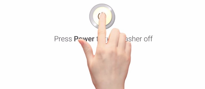 Khởi động lại thiết bị để khắc phục tình trạng máy giặt LG báo lỗi dE2