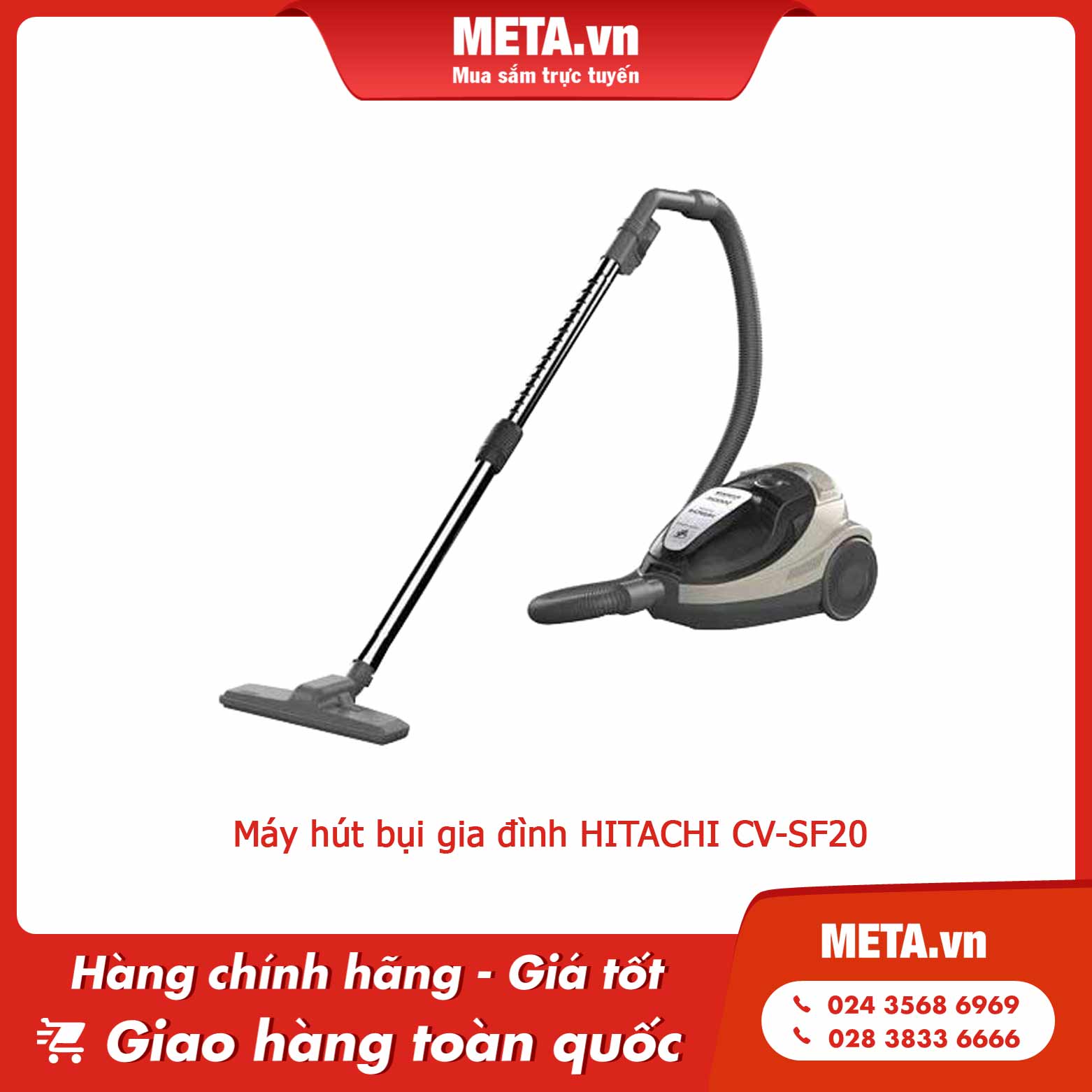 Máy hút bụi gia đình HITACHI CV-SF20