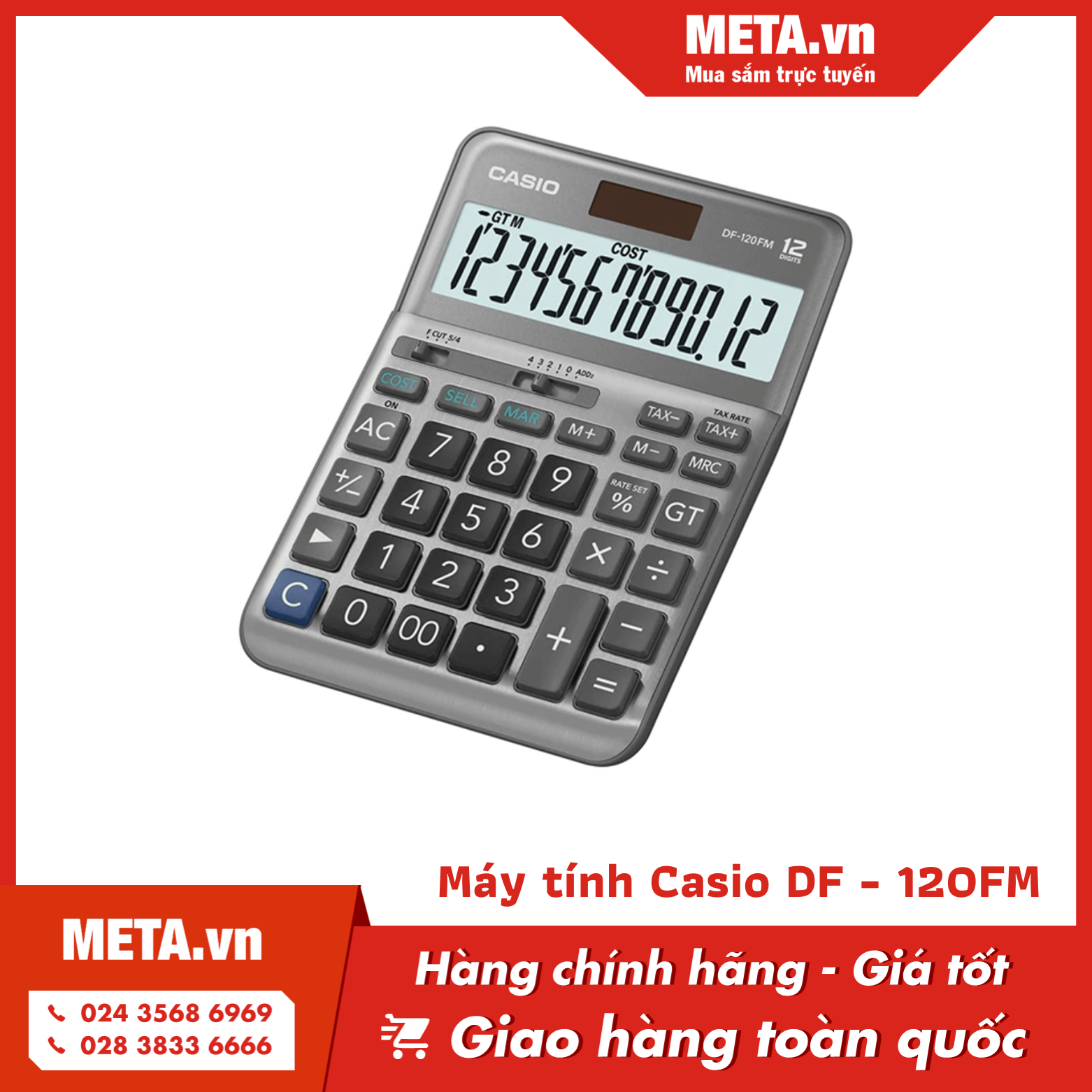 Máy tính Casio DF - 120FM