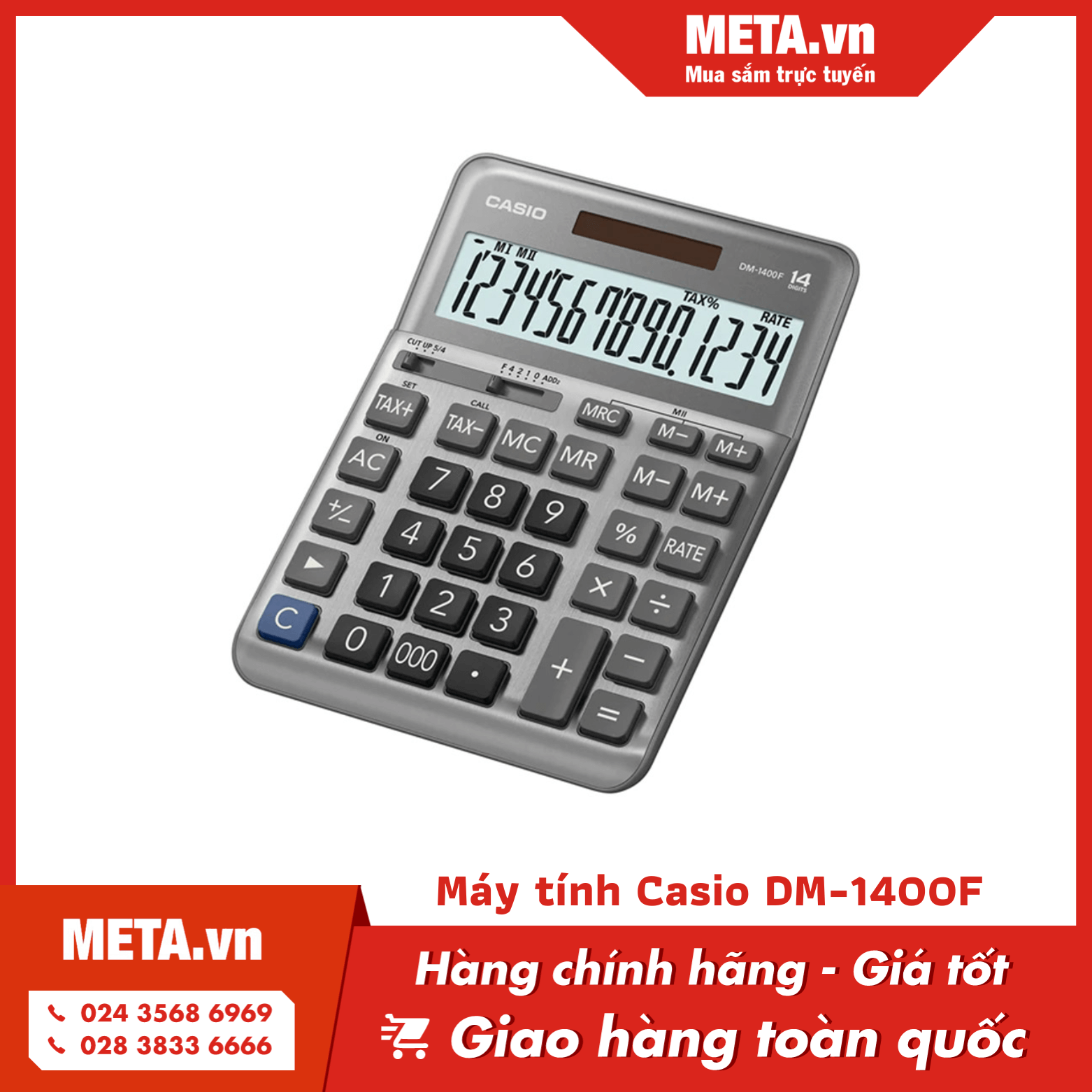 Máy tính Casio DM-1400F