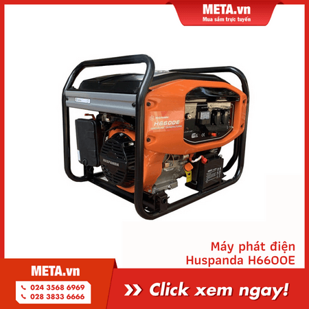 Xem ngay Máy phát điện chạy xăng Huspanda H6600E