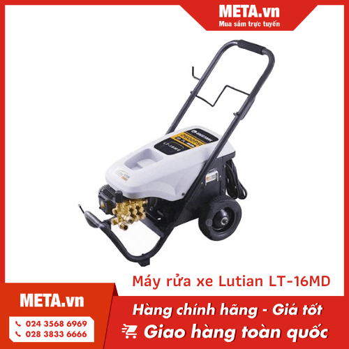Máy rửa xe máy chuyên nghiệp Lutian LT-16MD có kiểu dáng xe đẩy