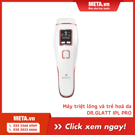Xem chi tiết máy triệt lông và trẻ hoá da DR.GLATT IPL PRO