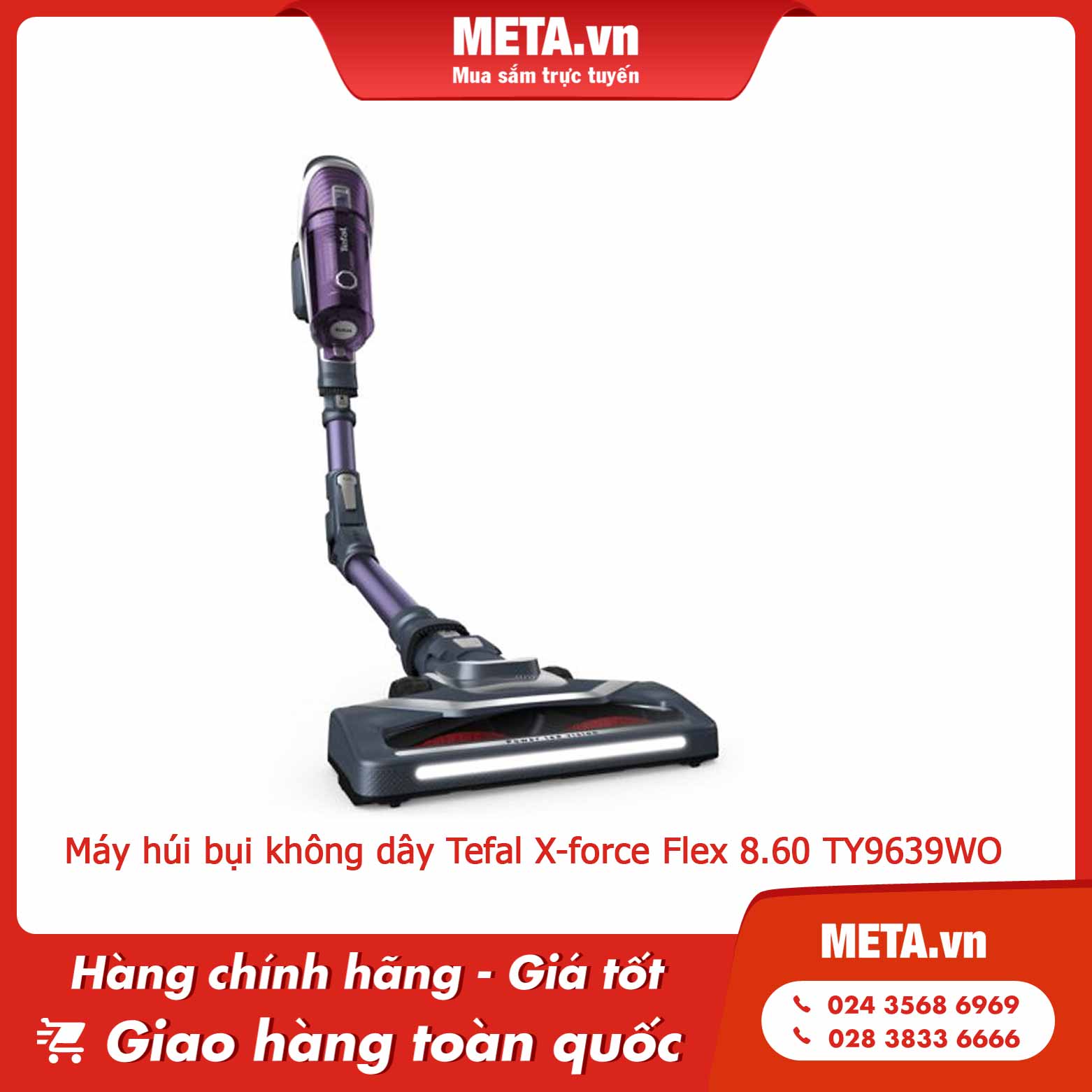 Máy húi bụi không dây Tefal X-force Flex 8.60 TY9639WO