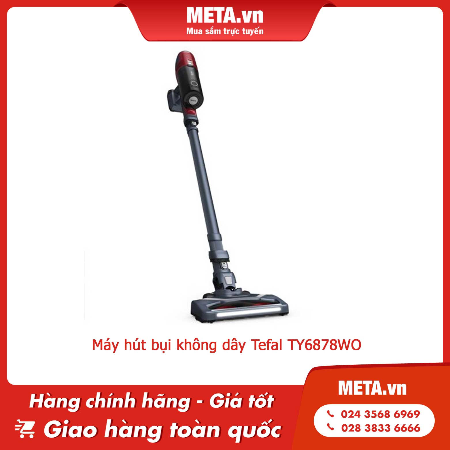 Máy hút bụi không dây Tefal TY6878WO