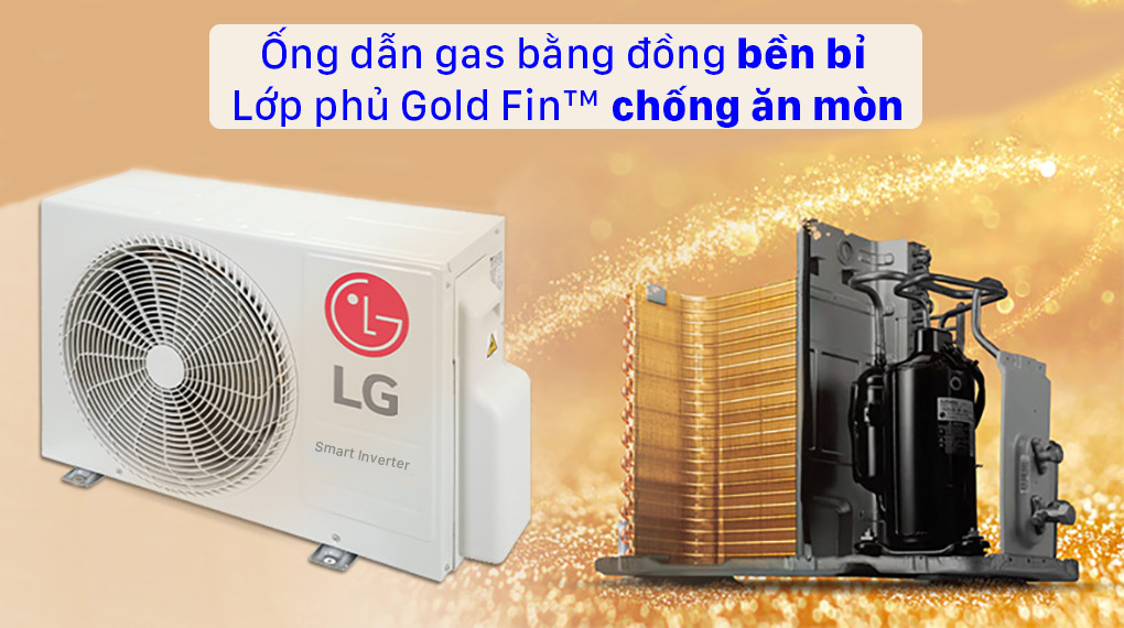 Cả máy lạnh LG và Sharp đều có độ bền cao do sử dụng dàn tản nhiệt đồng mạ vàng