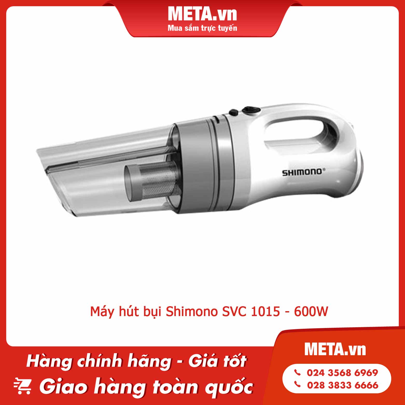 Máy hút bụi Shimono SVC 1015 - 600W