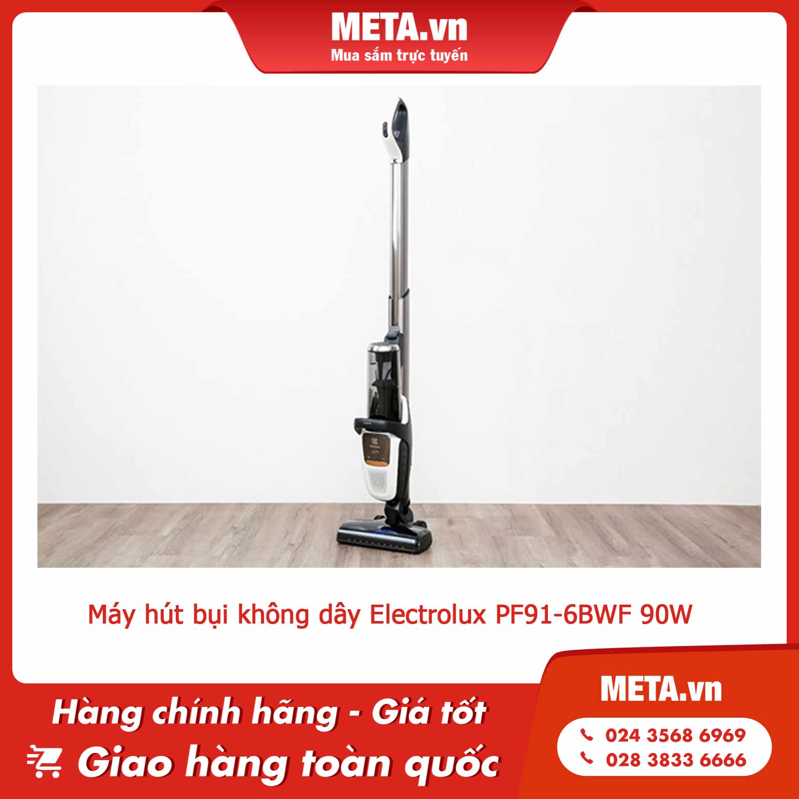 Máy hút bụi không dây Electrolux PF91-6BWF 90W