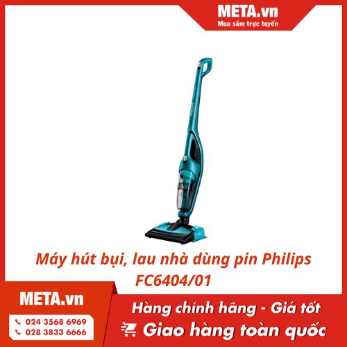 Máy hút bụi, lau nhà dùng pin Philips FC6404/01 