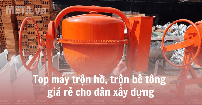 máy trộn bê tông mini cũ