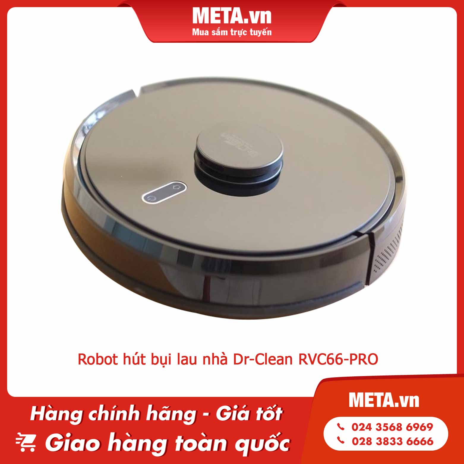 Robot hút bụi lau nhà Dr-Clean RVC66-PRO