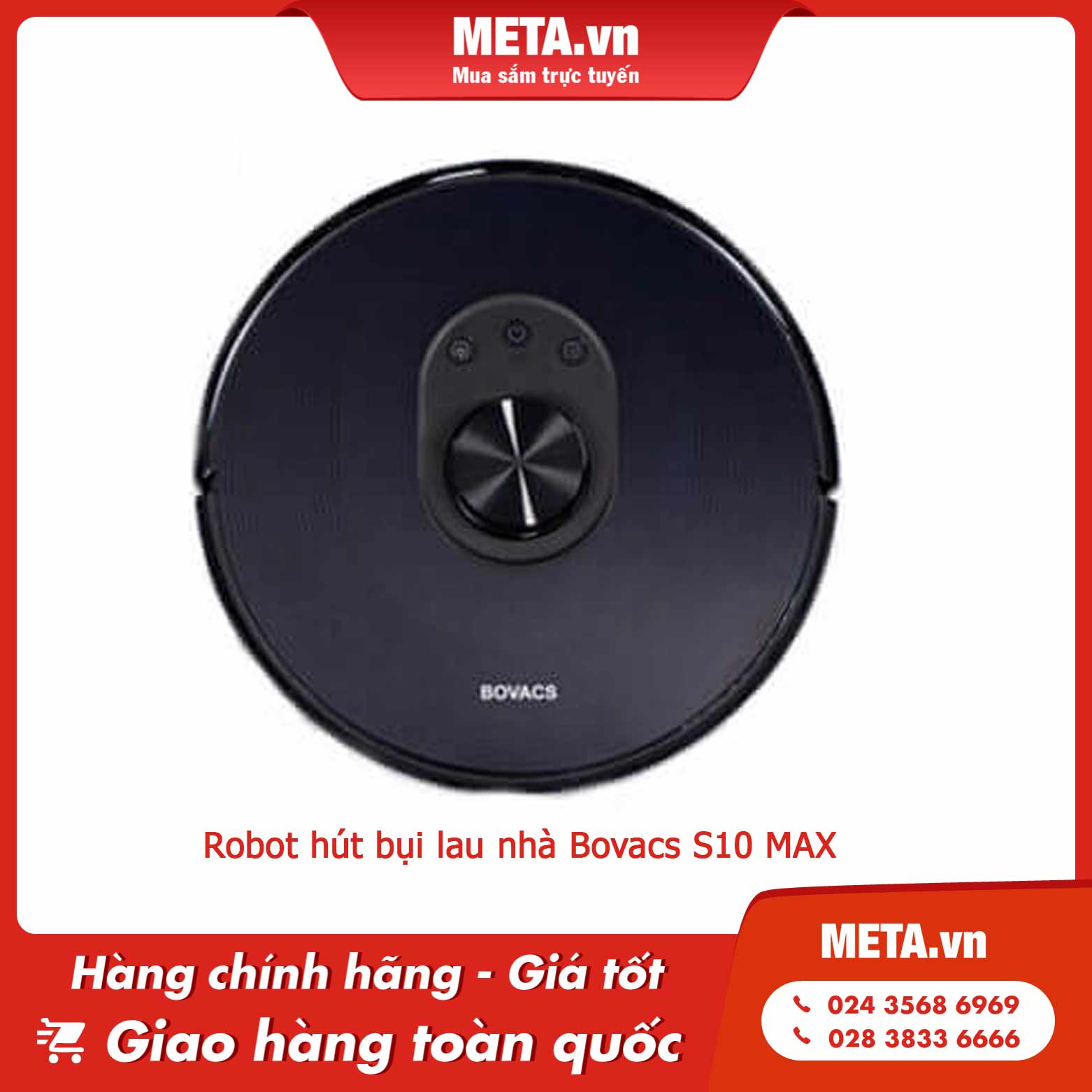 Robot hút bụi lau nhà Bovacs S10 MAX