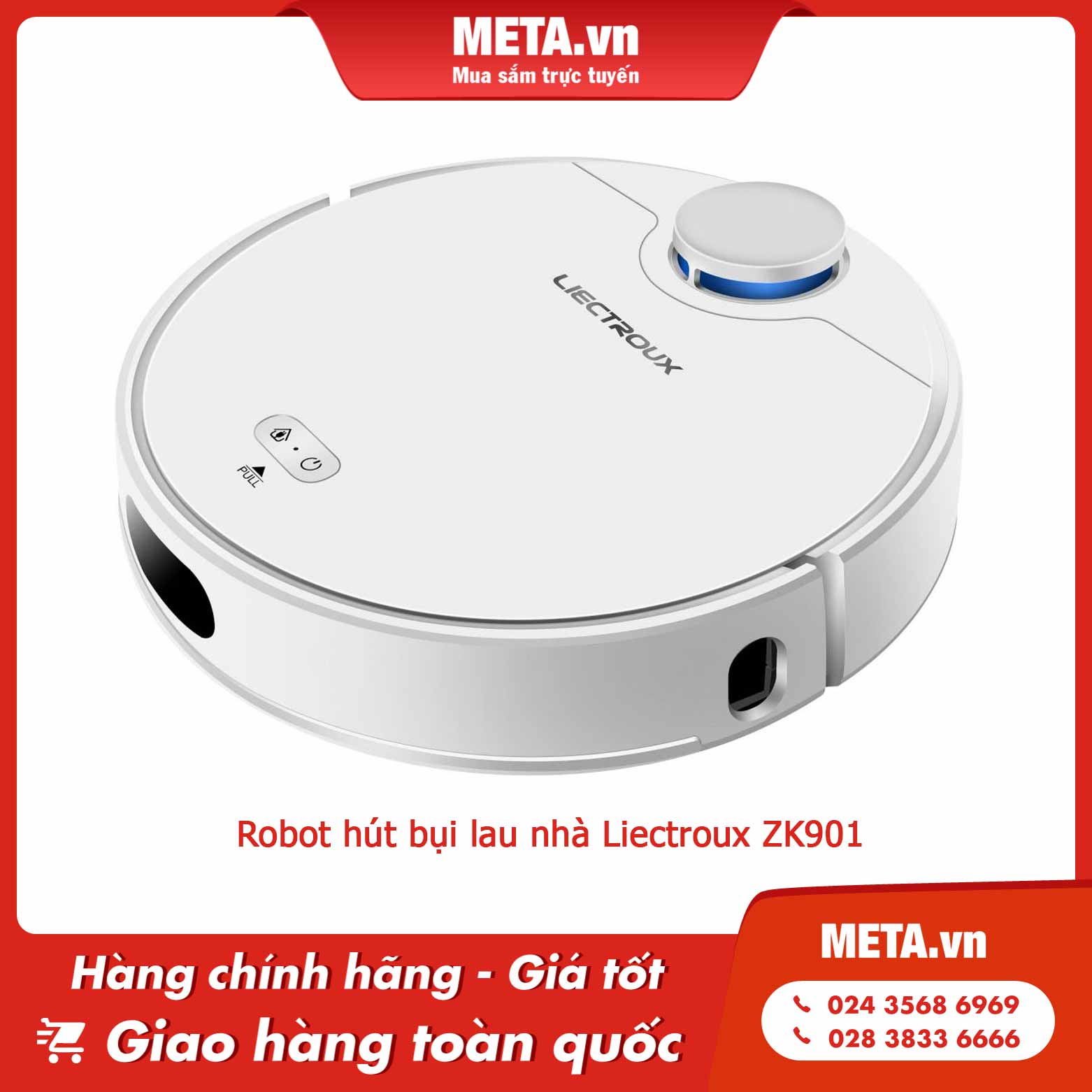 Robot hút bụi lau nhà Liectroux ZK901