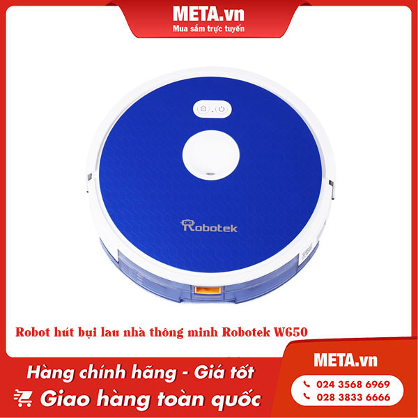 Robot hút bụi lau nhà thông minh Robotek W650
