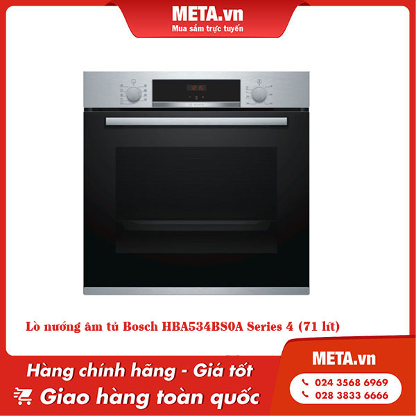 Lò nướng âm tủ Bosch HBA534BS0A Series 4