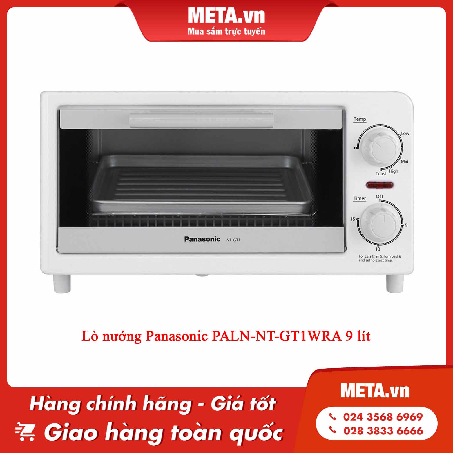 Lò nướng Panasonic PALN-NT-GT1WRA 9 lít
