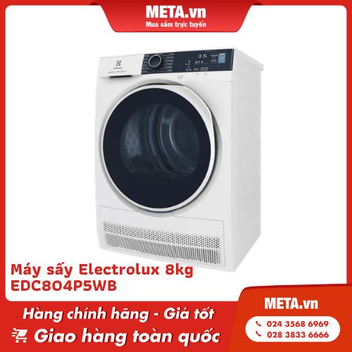 Máy sấy ngưng tụ Electrolux EDC804P5WB 8kg