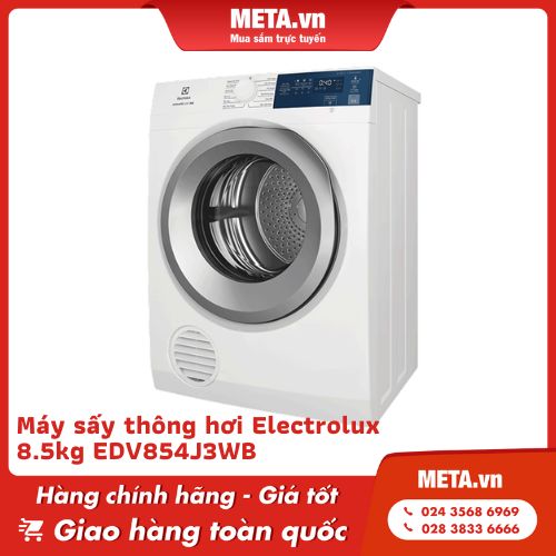 Máy sấy thông hơi Electrolux EDV854J3WB 8,5kg