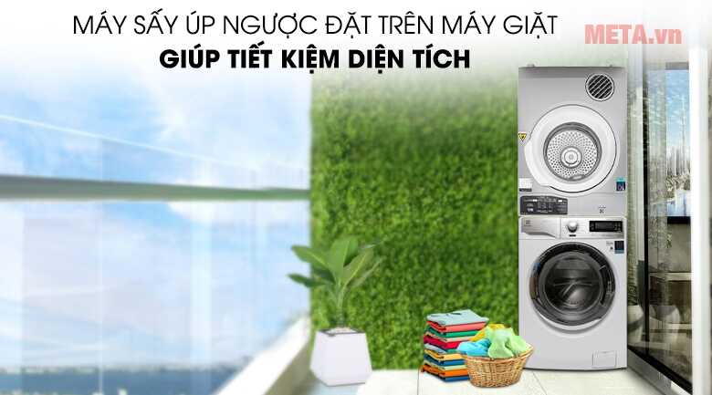 Mua máy sấy chồng lên máy giặt Electrolux ở đâu?